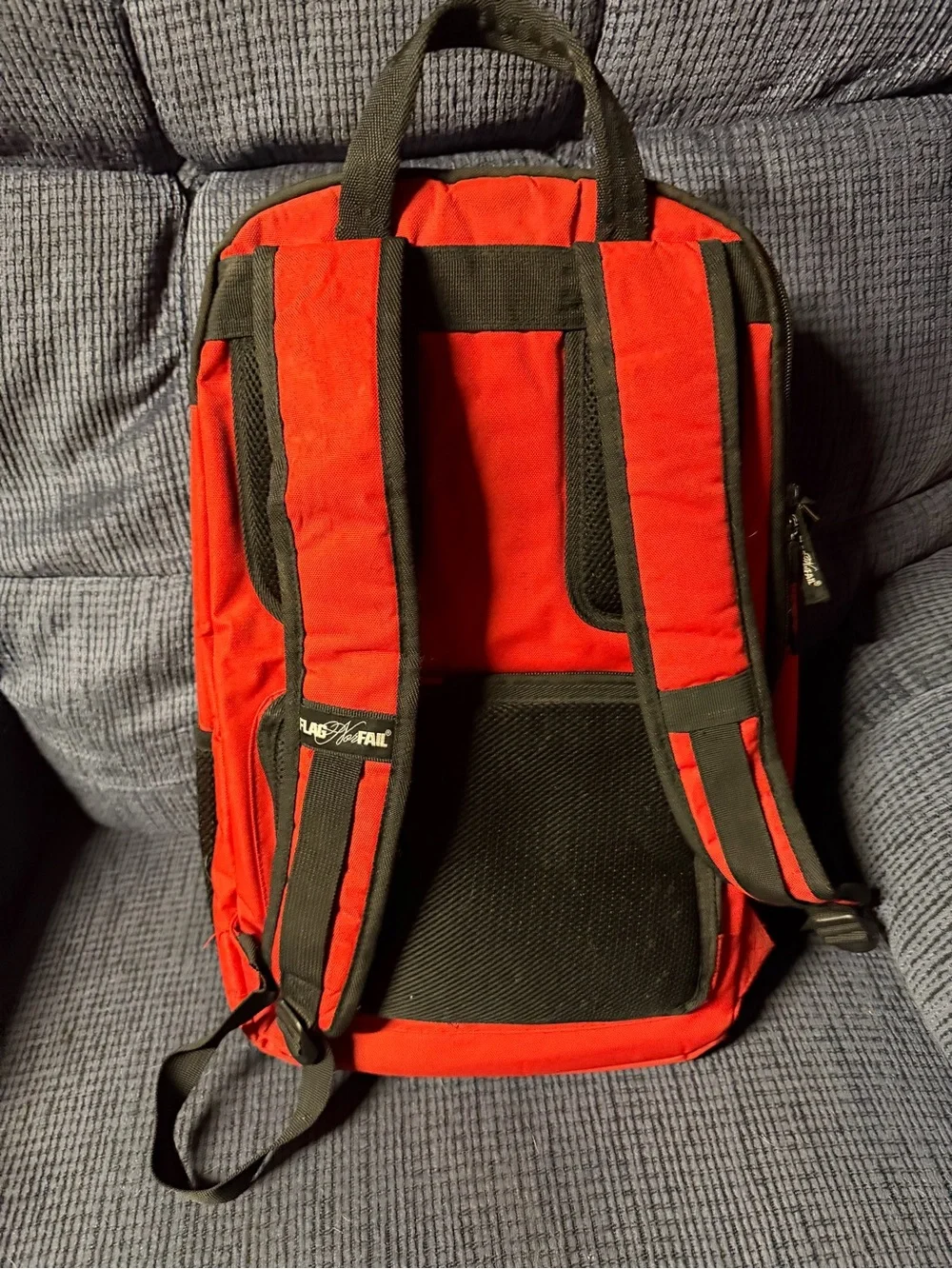 Flag Nor Fail Red Canvas Backpack - Sleek Everyday Pack
